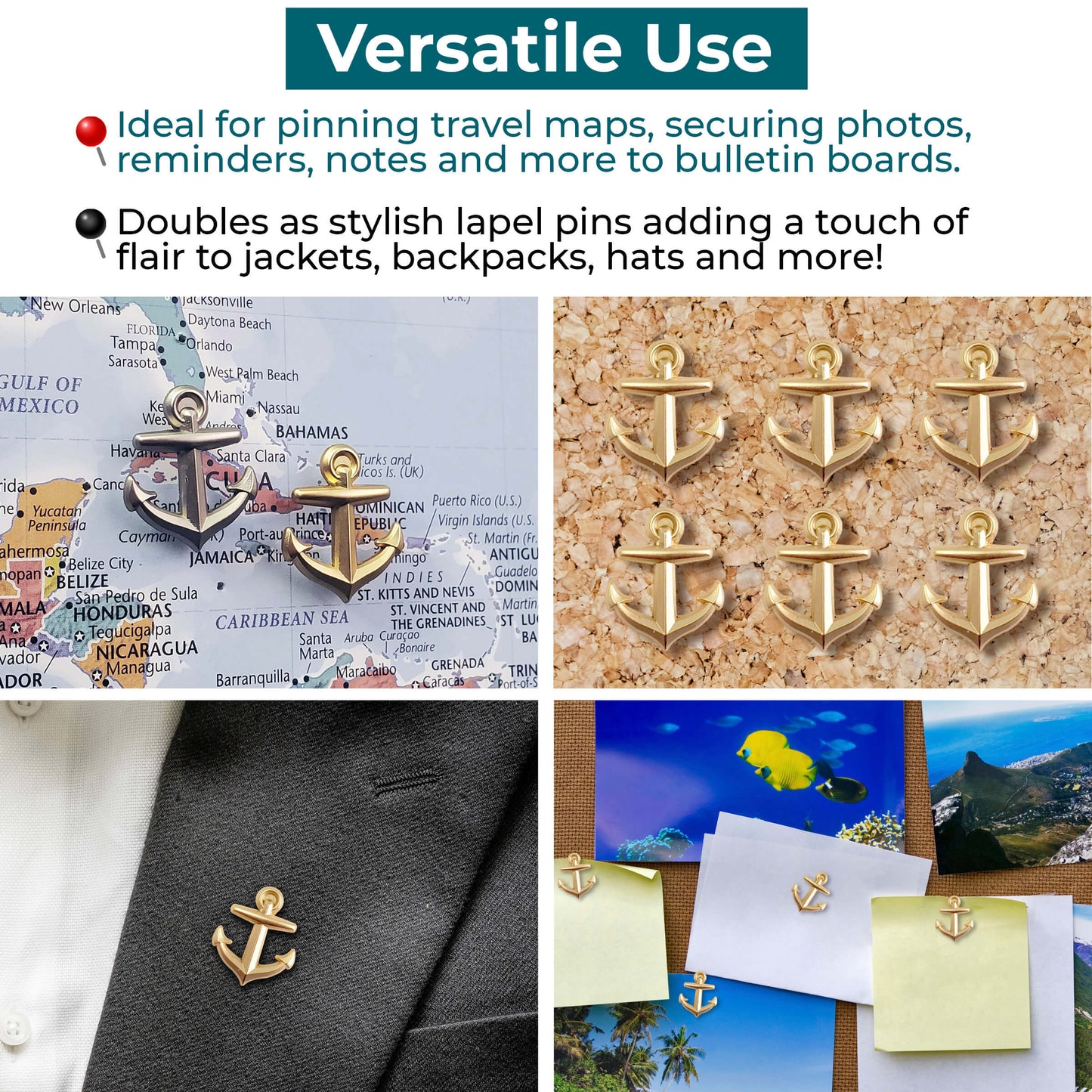 Anchor Pins Versatile use.