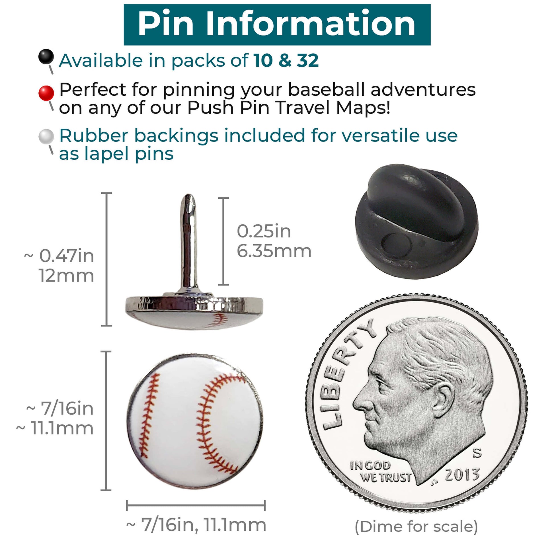 Baseball pin Information