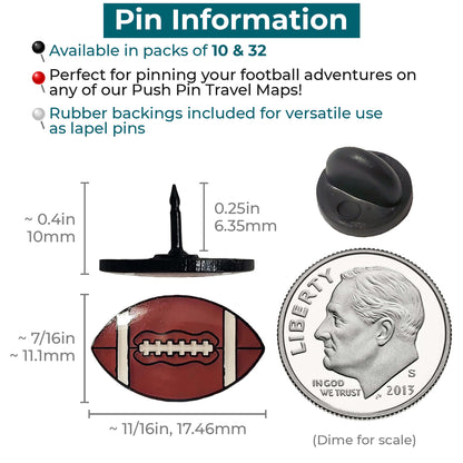 football pins information