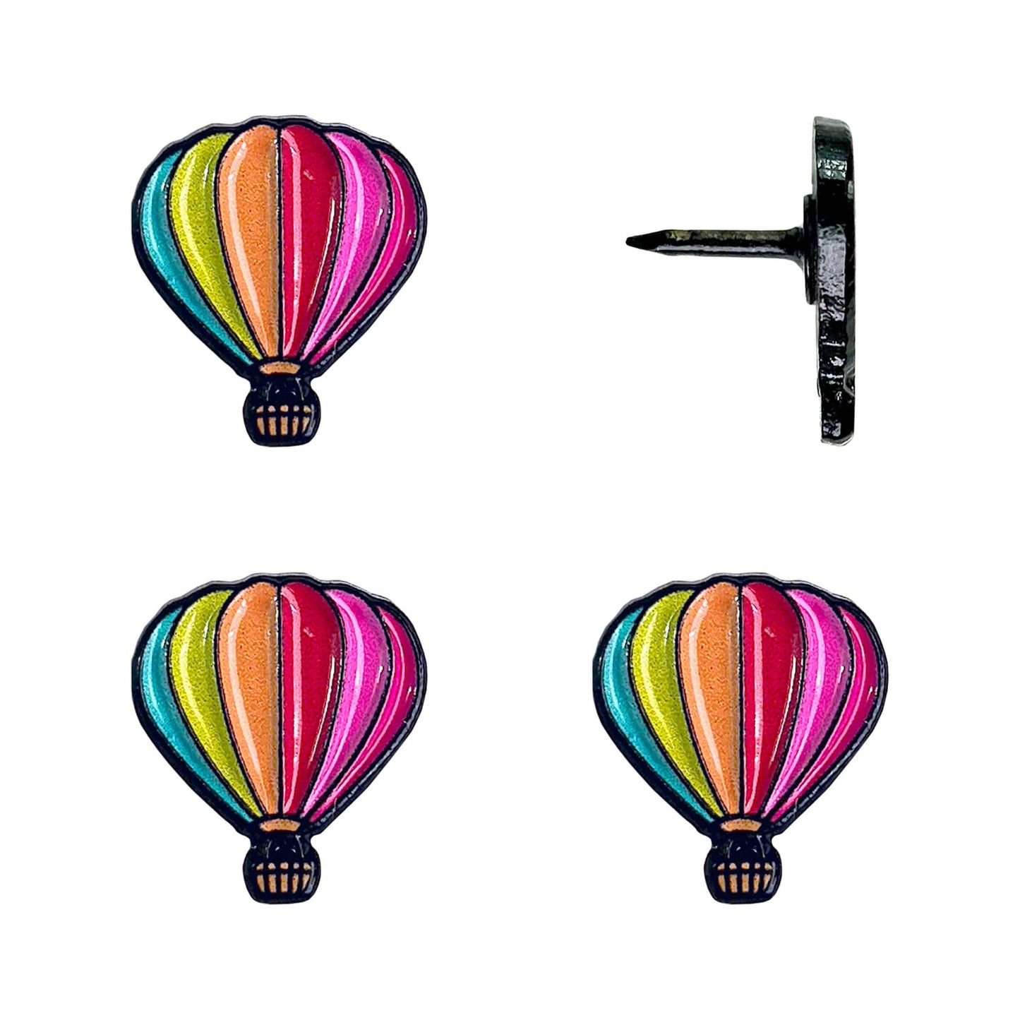 Hot Air Balloon Push Pins - Set of 4