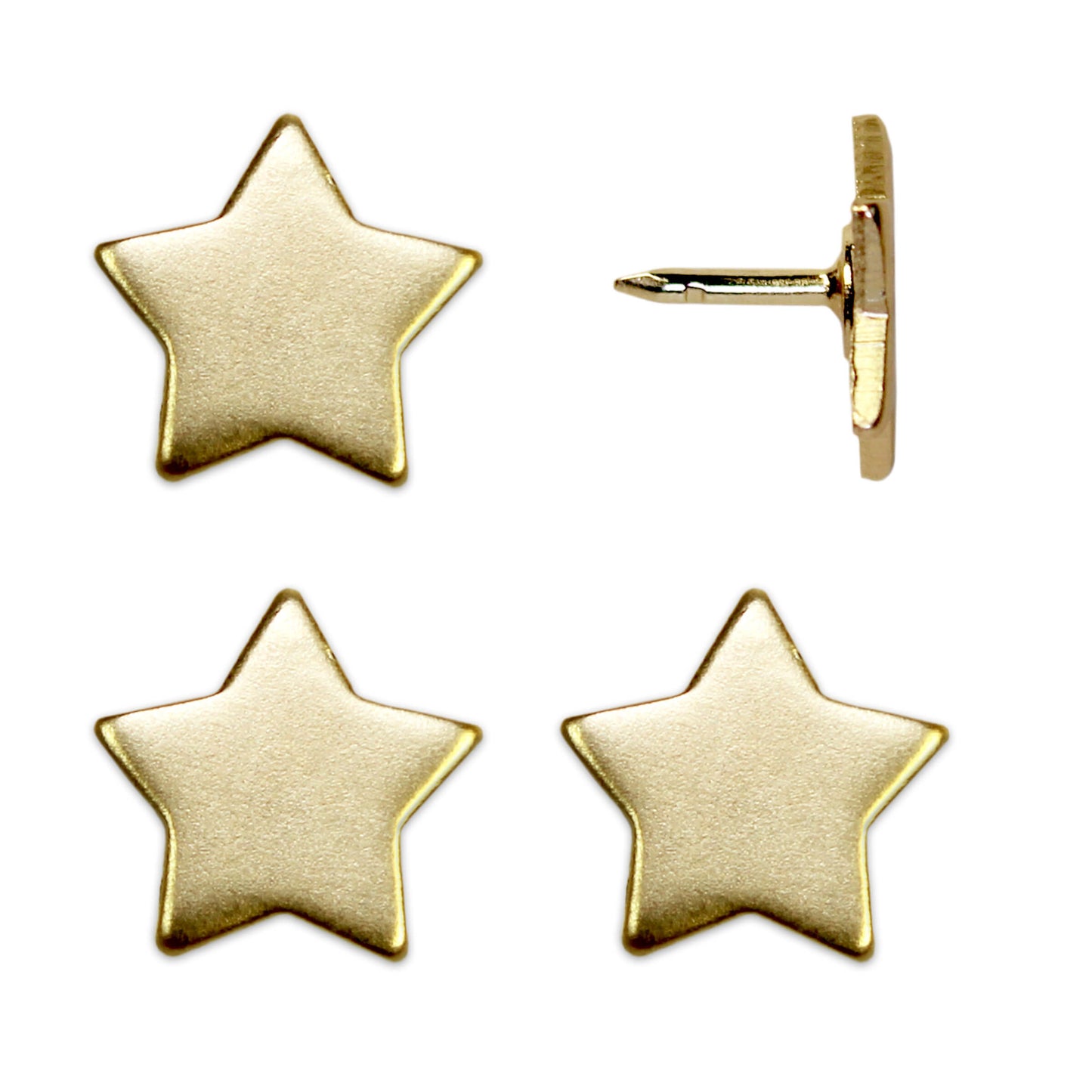 Big Star Push Pins - Gold set of 4