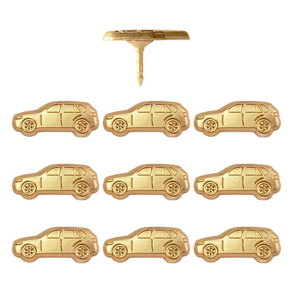 Gold Car Push Pins - Set of 10