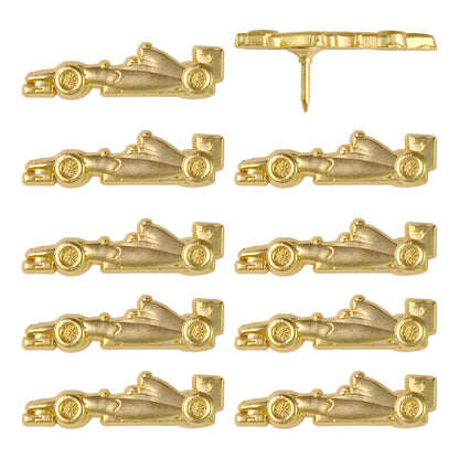 Gold Race Car Pins - Set of 10 IndyCar Pins