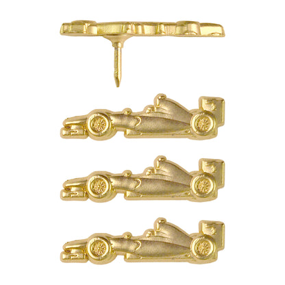 Gold Race Car Map Pins - Set of 4 Nascar Pins