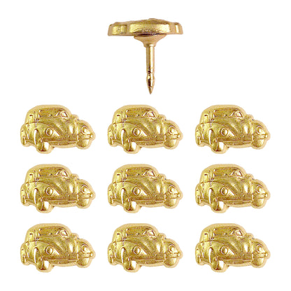 Gold VW Bug Car Pins - Set of 10