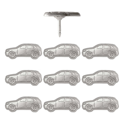 Silver Car Push Pins - Set of 10