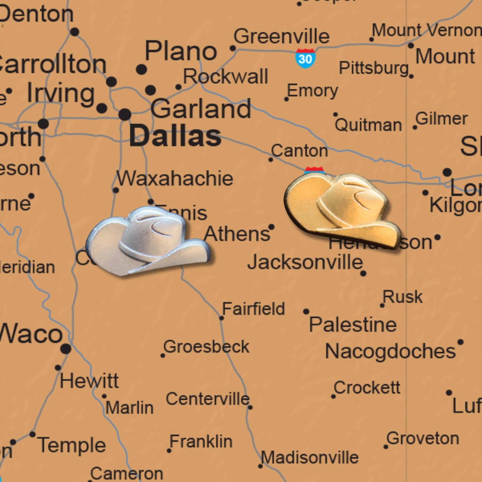 Cowboy Hat Push Pins Main Image