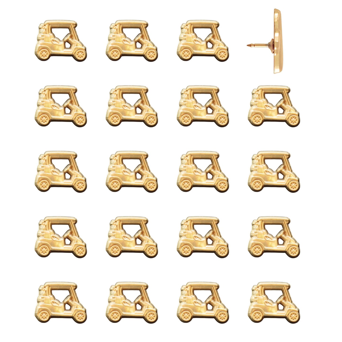 Golf Cart Push Pins Gold Pack of 20