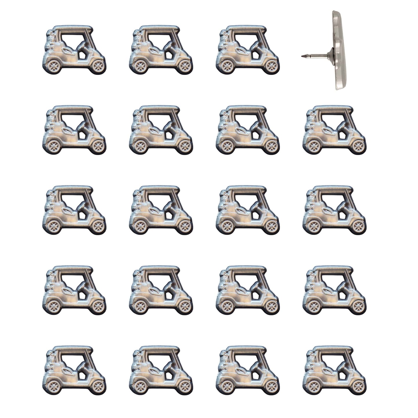 Golf Cart Push Pins Silver Pack of 20