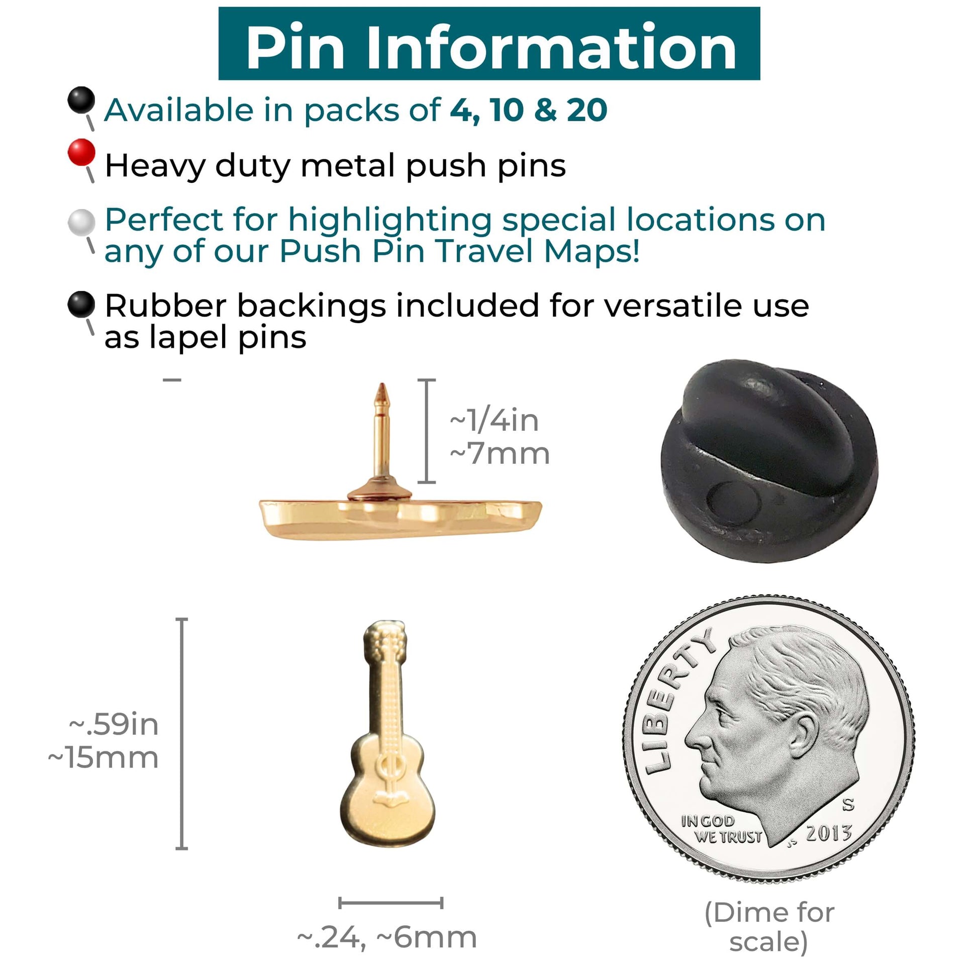 Guitar Push Pins Information