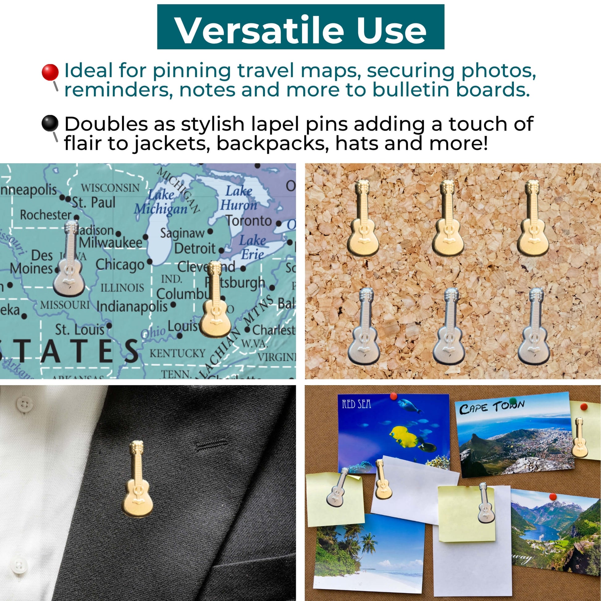 Guitar Push Pins Versatile Uses