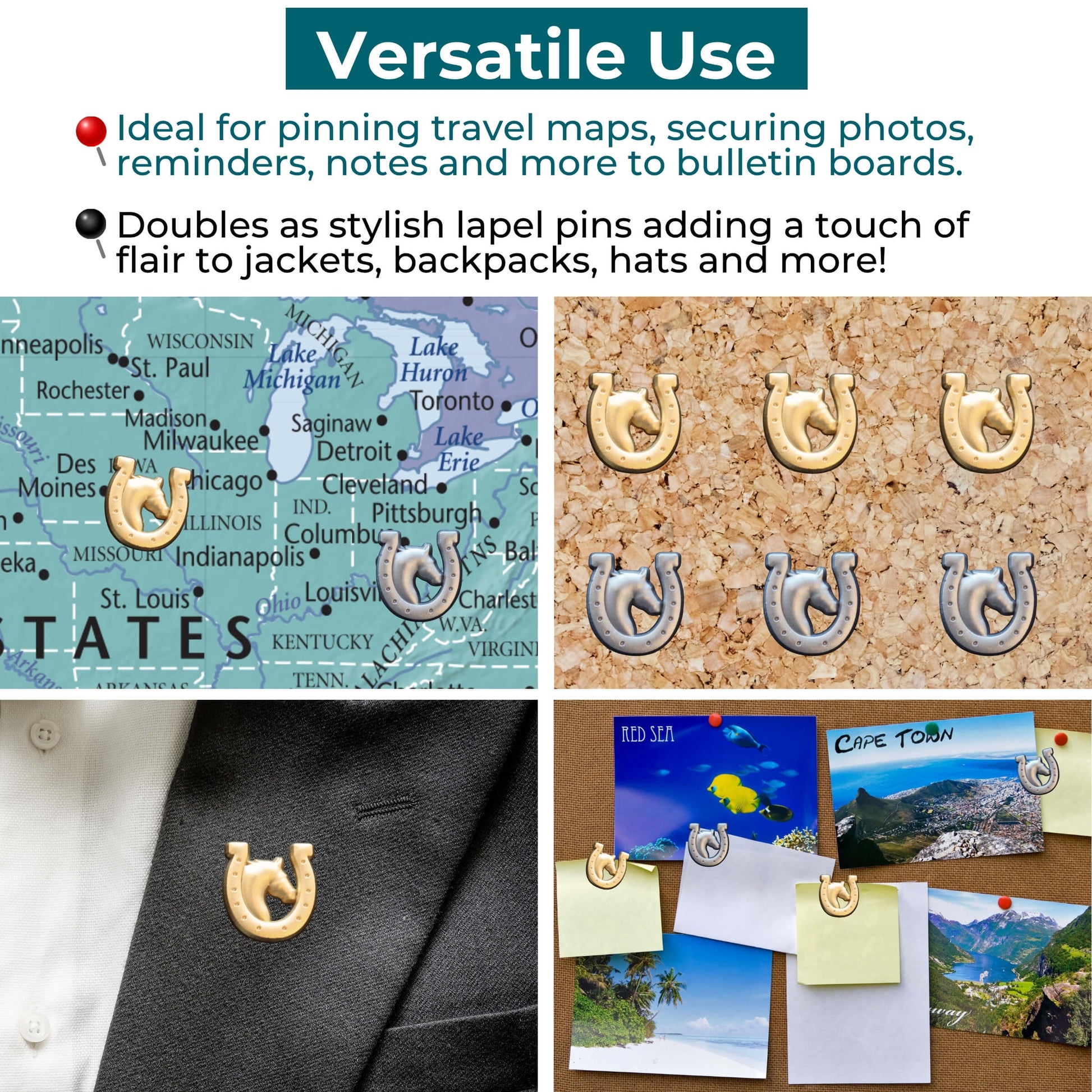 Horse and Horseshoe Pins Uses