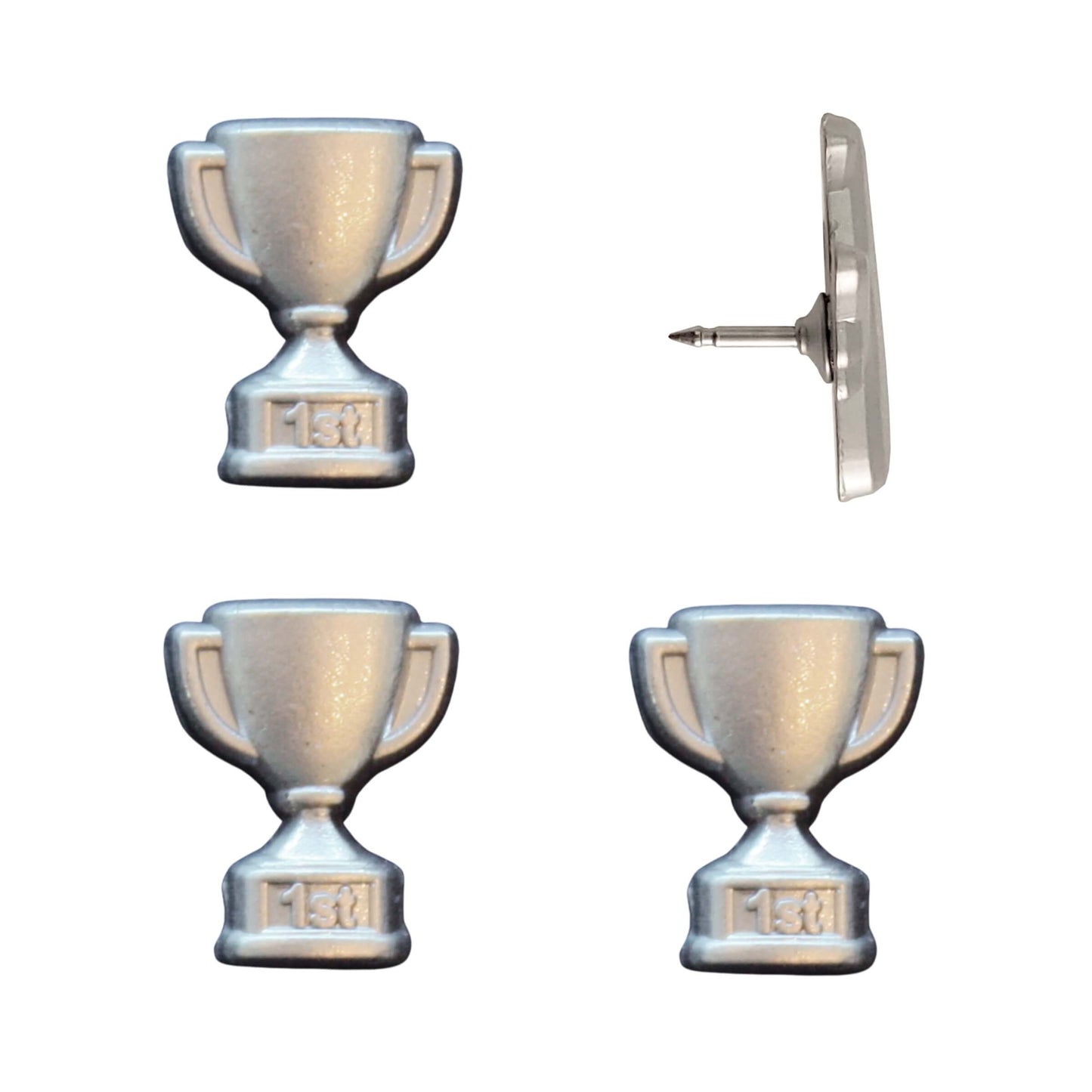 Trophy Push Pins Silver Pack of 4