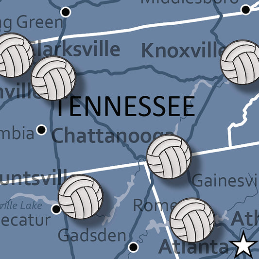 Volleyball pins main image